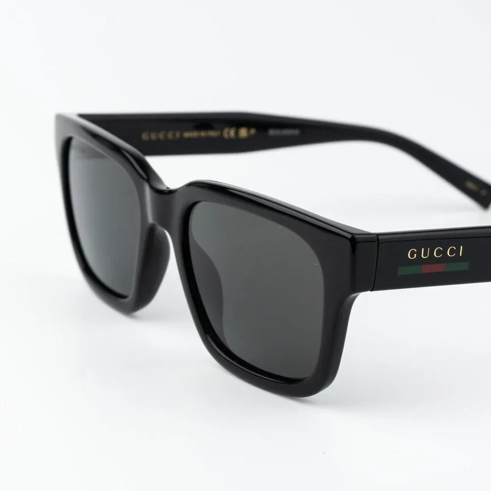 Gucci Men Sunglasses Black Grey Square GG1857S 005 NEW AUTHENTIC